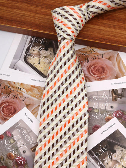 Brand Classic Black Red Solid Stripes 8 cm Polyester Tie For Men Suit Accessories Wedding Gravatas Fit Workplace Birthday Gift