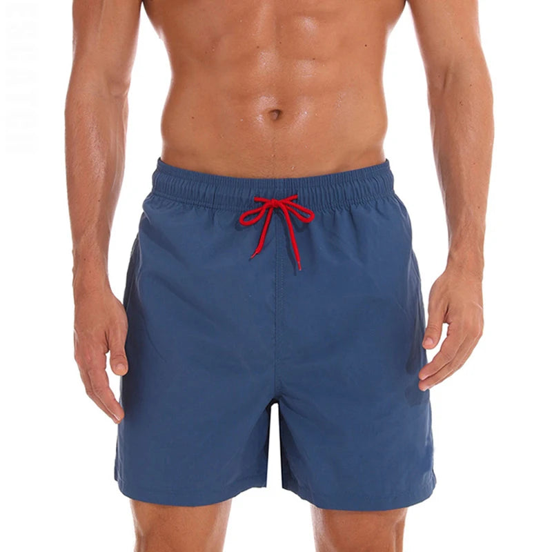Man Swimwear Swim Shorts Trunks Summer Casual Beach Shorts Swimming Pants Swimsuits Mens Running Sports Surffing Shorts