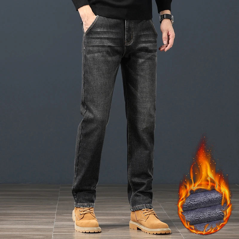 2024 Winter Warm Jeans Men&
