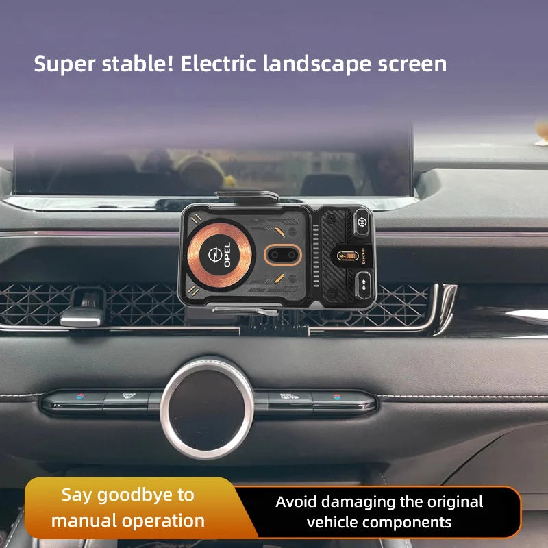 Car Accessories Phone Holder  Wireless Charger Gravity Sensing Auto Grip Universal Bracket For Opel Astra Insignia Vivaro Corsa