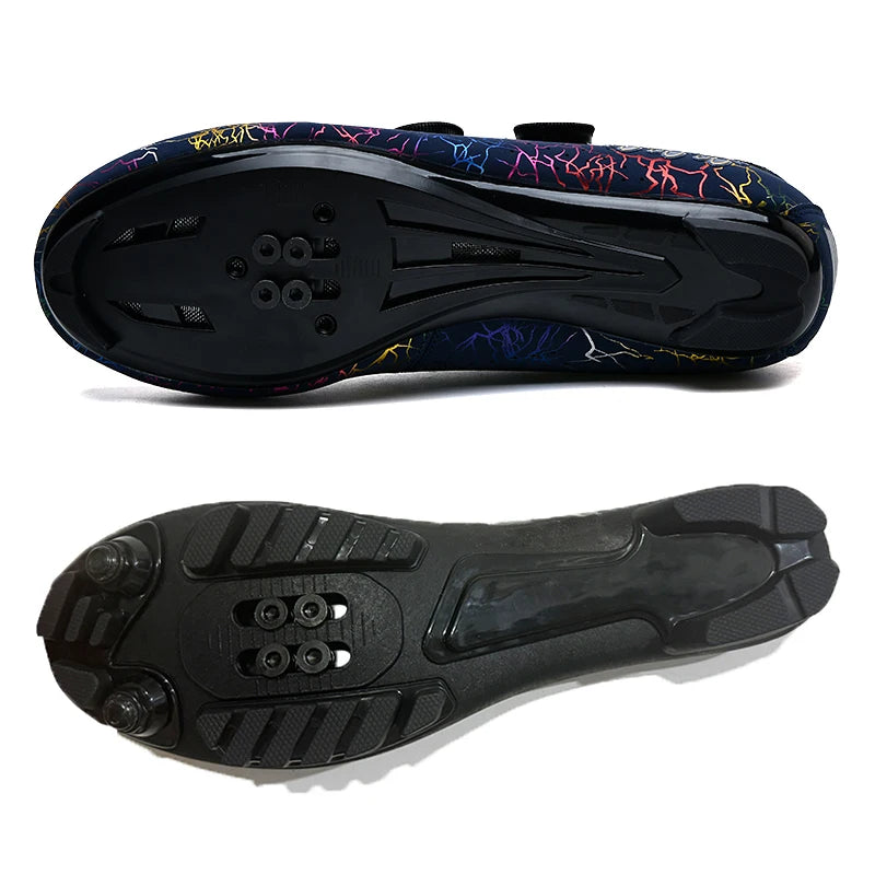 CC chengta Cycling Shoes Men Road Self-Locking Cycling Shoes Outdoor MTB Mountain Cycling Shoes SPD Racing Cycling Sports Shoes