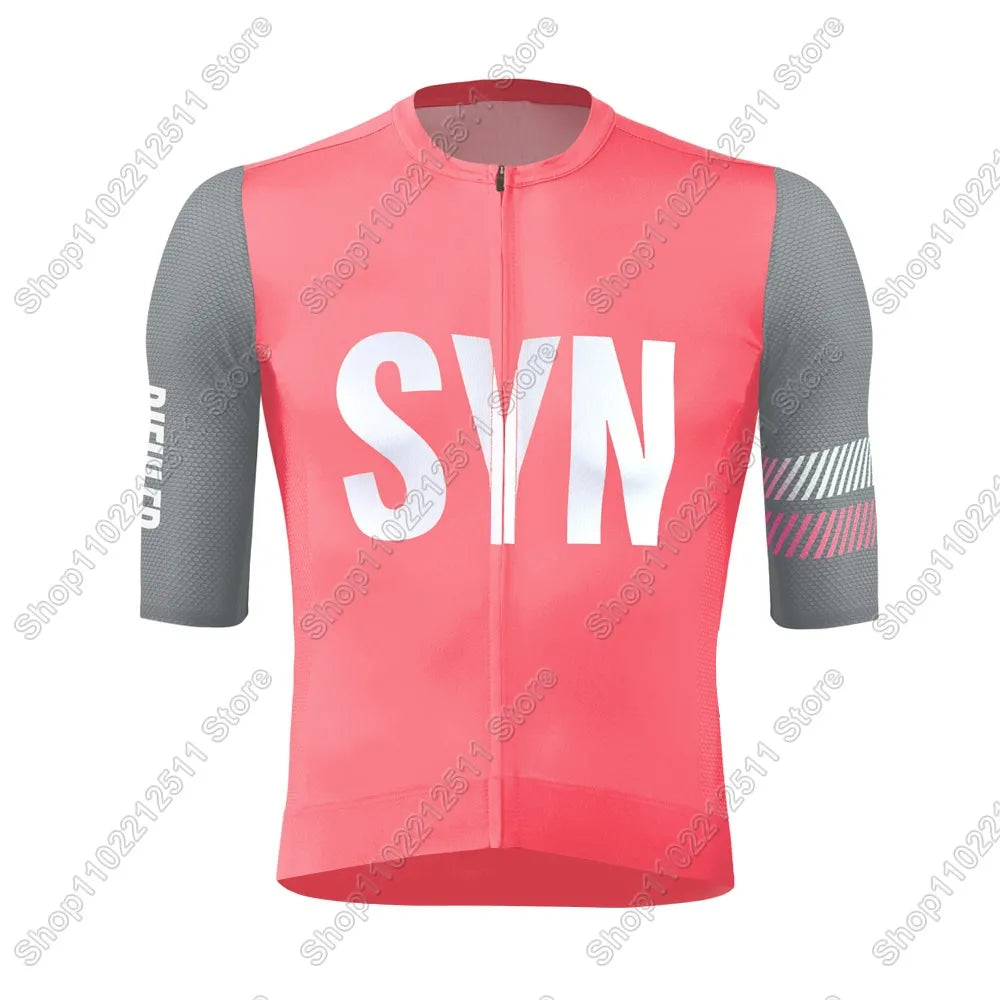 SYN Team 2026 Cycling Jersey Short Sleeve Men Summer Cycling Clothing Road Bike Shirt Bicycle Tops MTB Wear Uniform Maillot
