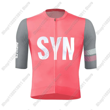 SYN Team 2026 Cycling Jersey Short Sleeve Men Summer Cycling Clothing Road Bike Shirt Bicycle Tops MTB Wear Uniform Maillot