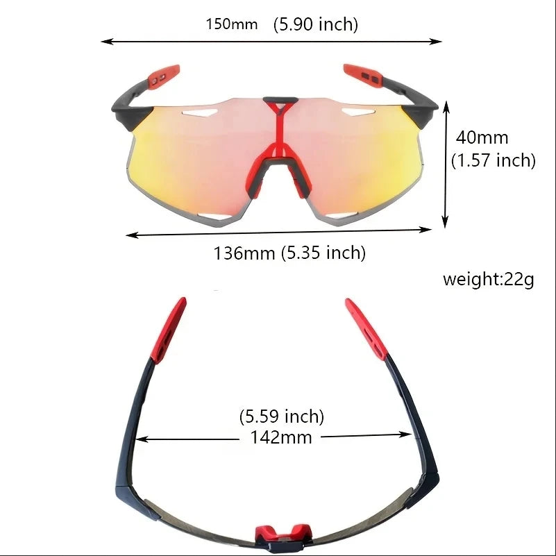 100 Cycling Glasses MTB Road motocross goggles UV400 Protection Sunglasses Ultra Light Men Outdoor Sports Eyewear Equipment