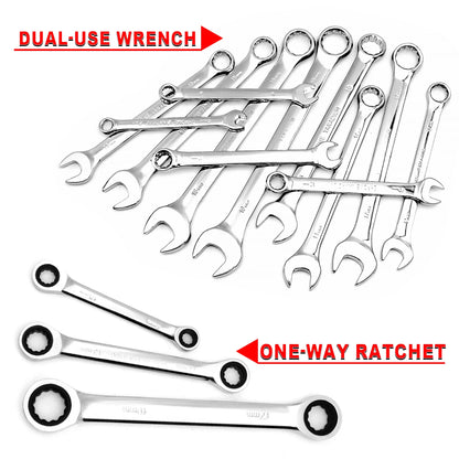 151pcs Drive Socket Set, 1/2 1/4 3/8 Inch Ratchet Wrench Set Ratchet Socket Wrench Set, tool for Home or Automobile Maintenance