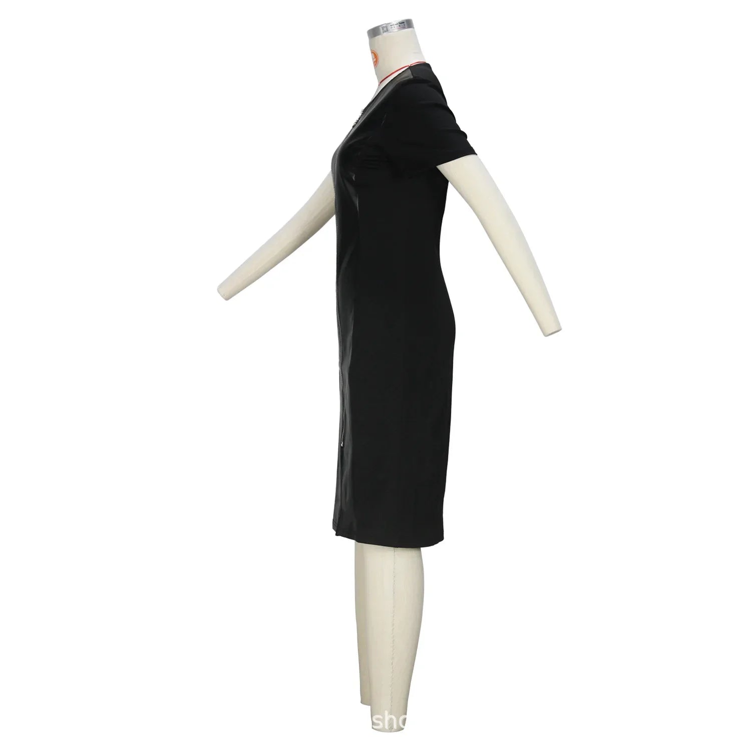 Plus Size Spring Trendy Light Maturity Sexy round Neck Breathable Front Opening Large Size Dress Skirt Chinese Brand Women&