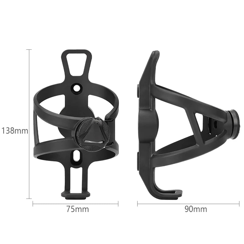 Universal Adjustable Bike Bottle Cage 68-90mm ATWEINA Water Bottle Holder with Integrated AirTag Case