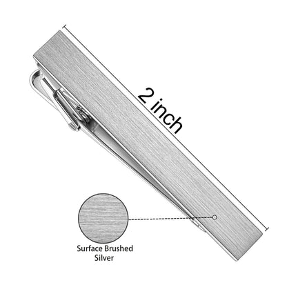 HAWSON Goldren Tie Clip For Men 2/2.2/2.5 inch Classic Copper Tie Bar Business Collar Pin Skiny Necktie Tie Pin Clip for Working