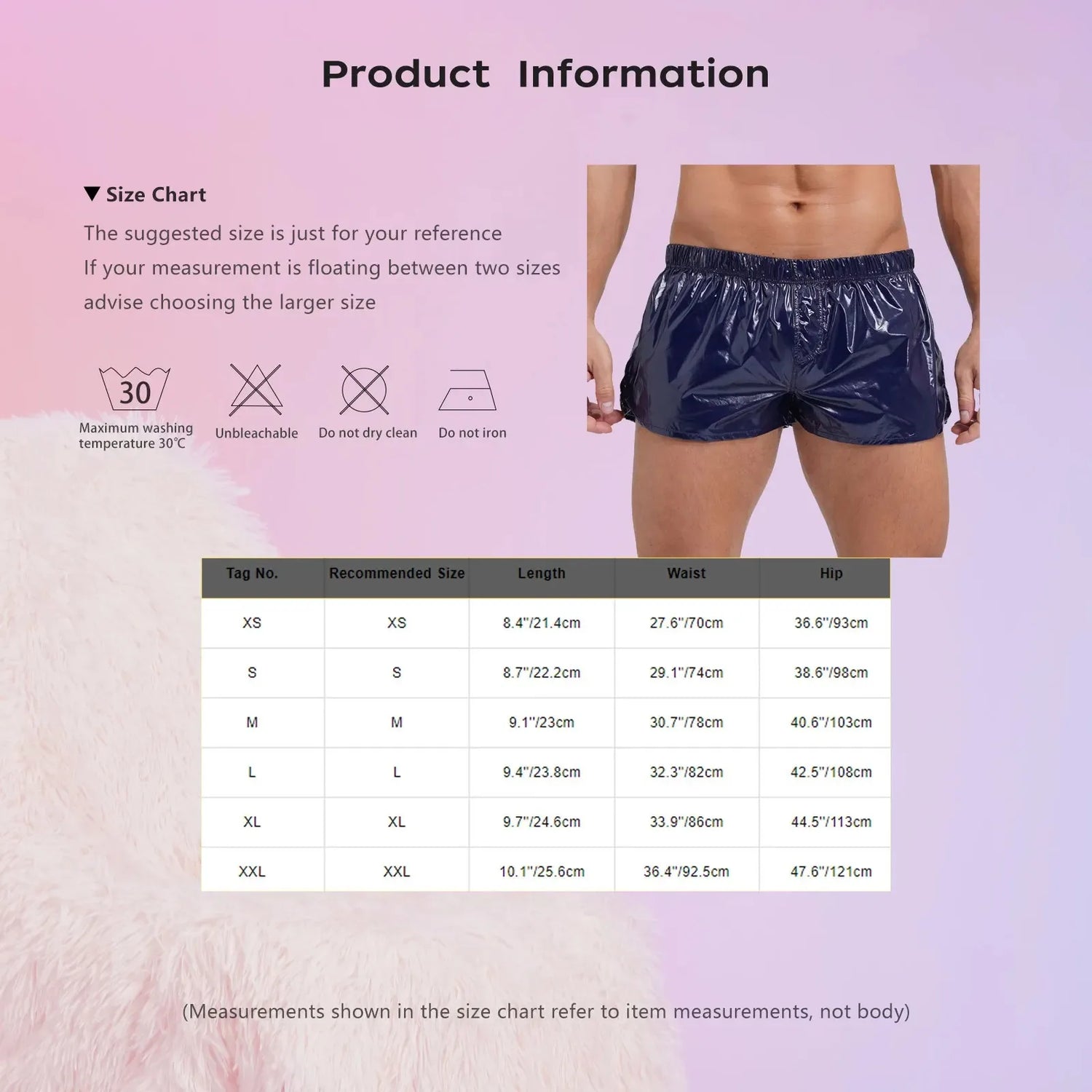 Swimwear Mens Swimsuit Low Rise Sides Slit Swim Shorts Slim Fit Glossy Swimming Trunks Beach Pool Party Nightclub Costume