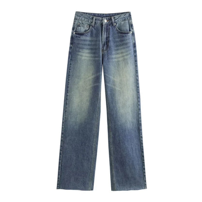 ETJ Wide-leg high-waisted jeans  women&