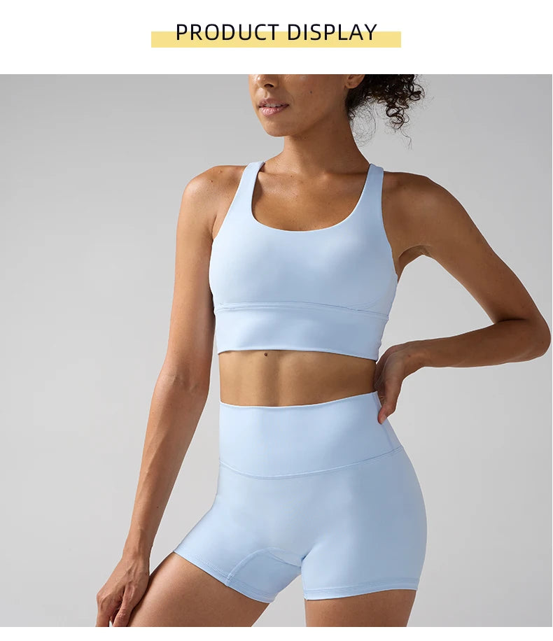 Workout Sportswear 2PCS Piece Female Women Active Wear Sports Tank Top Women Gym Workout Leggings Booty Bum Leggings