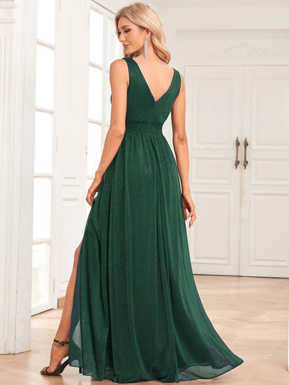 Sexy backless long prom bridesmaid party dresses for women 2026 elegant chiffon evening dress sequin maxi summer dress vestidos