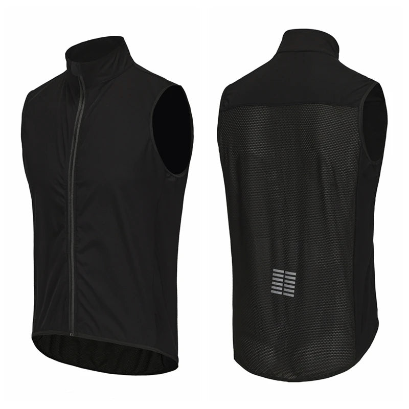 Rsantce Men Jerseys Windproof Lightweight Cycling Sleeveless Jacket Mtb Bike Uniform Bicycle Jersey Clothing Vest