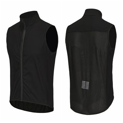 Rsantce Men Jerseys Windproof Lightweight Cycling Sleeveless Jacket Mtb Bike Uniform Bicycle Jersey Clothing Vest