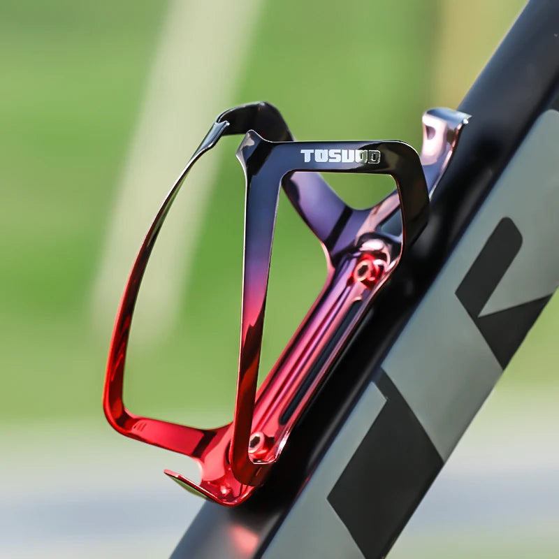 TOSUOD Bicycle bottle cage aluminum alloy cycling gradient colorful bracket cycling equipment road bike cup holder