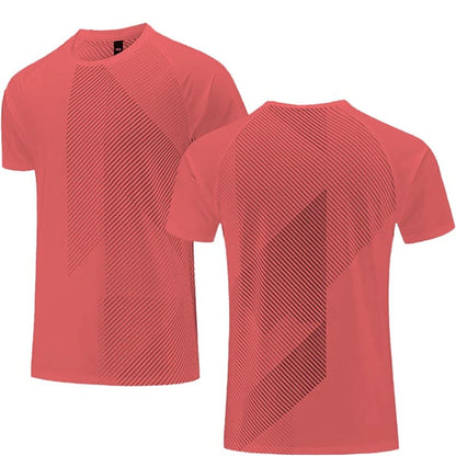 Simple Fashion Solid Color Sports T Shirts Summer Casual Breathable 3D Printed Fitness T-shirts Loose Quick Dry Men Women Tees