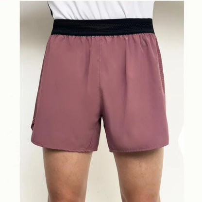 New Comb-woven Double-layer Running Shorts Men&