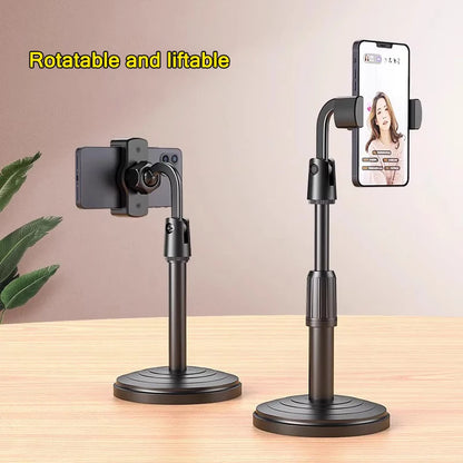 Rotatable and liftable Mobile Phone Bracket Live Broadcast Stand Adjustable Telescopic Portable Callphone Holder for Smart Phone