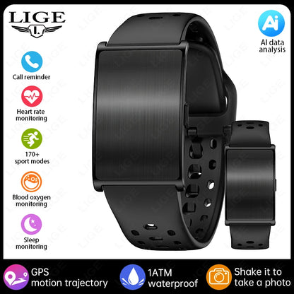 LIGE NO Screen Smart Wristbands With Heart Rate Sleep AI Health Monitor Report Smart Bracelet Incoming Call Notification Watches
