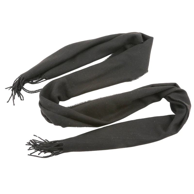 Tassel Scarfs Imitation Cashmere Men Solid Color Fashions Winter Warmth Windproof Thickened Elongated Scarf Women&