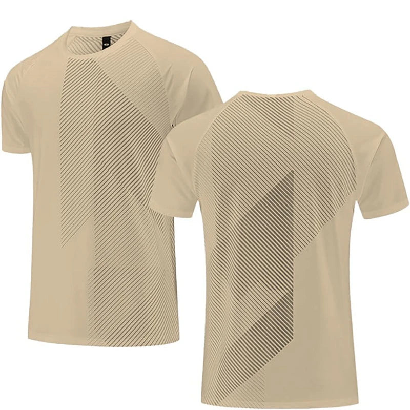 Simple Fashion Solid Color Sports T Shirts Summer Casual Breathable 3D Printed Fitness T-shirts Loose Quick Dry Men Women Tees