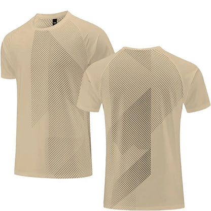 Simple Fashion Solid Color Sports T Shirts Summer Casual Breathable 3D Printed Fitness T-shirts Loose Quick Dry Men Women Tees