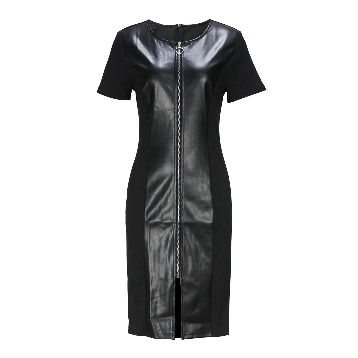 Plus Size Spring Trendy Light Maturity Sexy round Neck Breathable Front Opening Large Size Dress Skirt Chinese Brand Women&