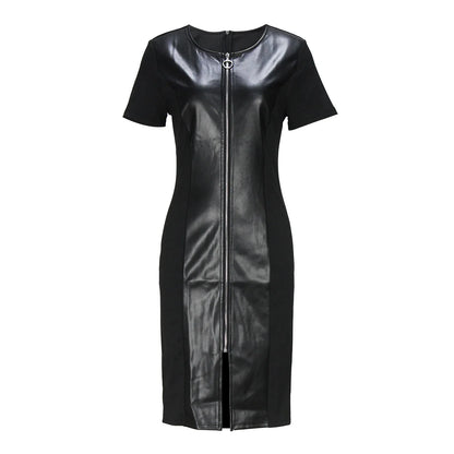 Plus Size Spring Trendy Light Maturity Sexy round Neck Breathable Front Opening Large Size Dress Skirt Chinese Brand Women&