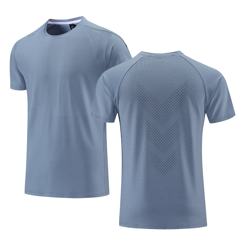 Simple Fashion Solid Color Sports T Shirts Summer Casual Breathable 3D Printed Fitness T-shirts Loose Quick Dry Men Women Tees
