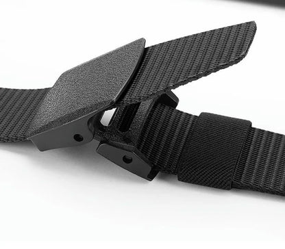 Tactical Belt for Man Golf Outdoor Casual Canvas Belt Black Training Trouser Belt Wide Automatic Buckle Nylon Belt Hunting Sport