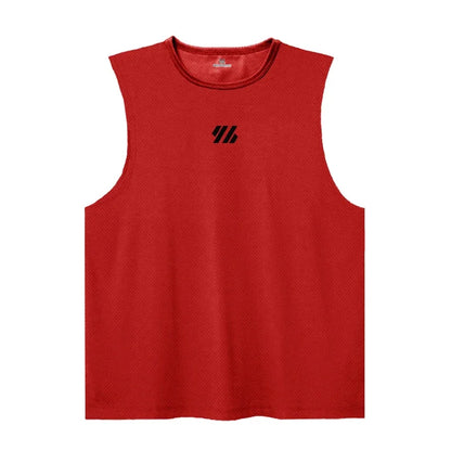 2025 Summer Gym Vest High Quality Mesh Shirt Sleeveless T-shirts Men Tank Tops Basketball Running Fitness Sports Vest Men