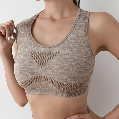 Sports Women Bras Yoga Top Vest High Shockproof Quick-drying Yoga Gym Running Fitness Underwear Ladies Seamless Sportswear