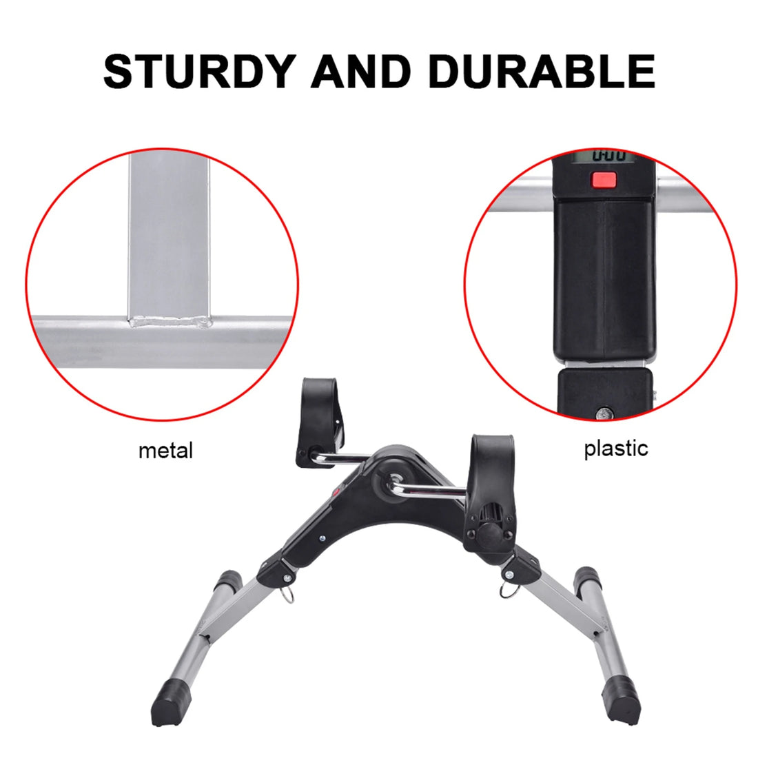 Cycling Pedal Exerciser Indoor Folding Cycling Trainer Cycle Pedal Fitness Exerciser Leg Workout Cycle Trainer Exercise