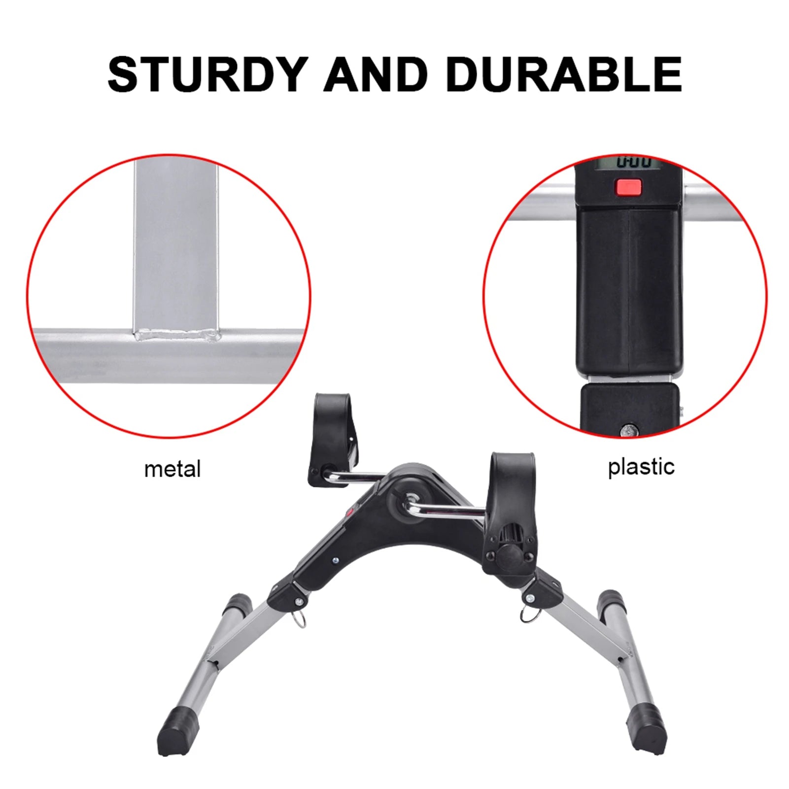 Cycling Pedal Exerciser Indoor Folding Cycling Trainer Cycle Pedal Fitness Exerciser Leg Workout Cycle Trainer Exercise