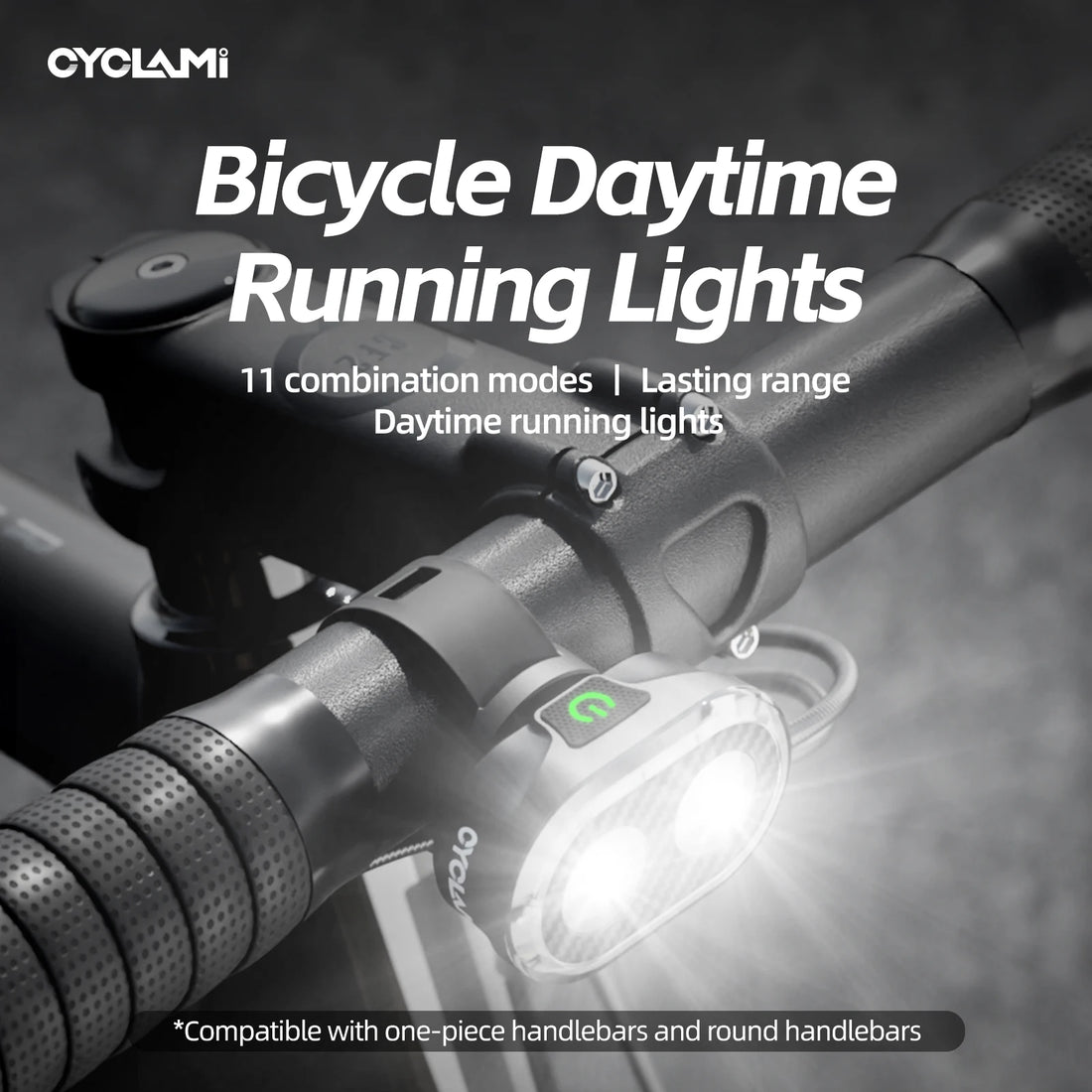 CYCLAMI Bicycle Headlights Front Light Type-C Charging Waterproof MTB Road Bike Lights Cycling Accessories