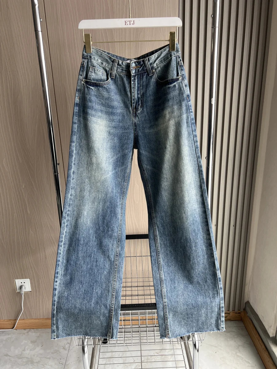 ETJ Wide-leg high-waisted jeans  women&