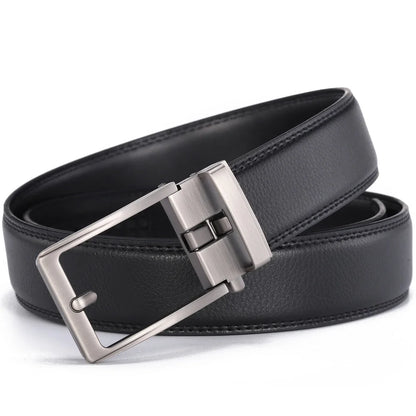 Unisex Click Belts for Men Luxury Brand Designer Fashion Automatic Buckle Genuine Leather Men&