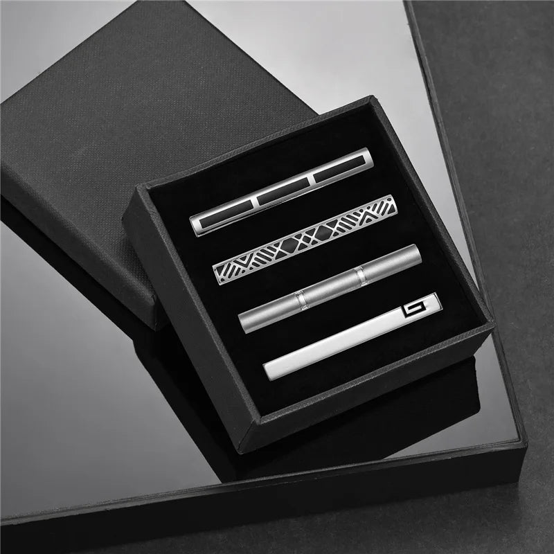 Minimalist Tie Clip For Men Tie Clip To Man Shirt Business Party Gift Box Jewelry Men&