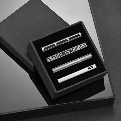 Minimalist Tie Clip For Men Tie Clip To Man Shirt Business Party Gift Box Jewelry Men&