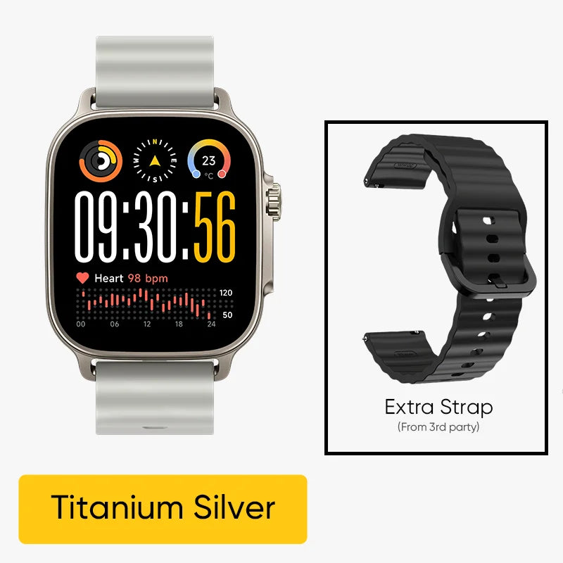 realme Watch 5 Smart Watch Global Version 1.97" AMOLED Display Sports &amp; Health Monitoring 14-day Battery Life IP68 Bluetooth 5.3