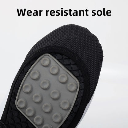 YKYWBIKE Cycling Shoe Covers Waterproof  Lightweight Breathable Perforated Sole Elastic Band Reflective Road Bike Overshoes