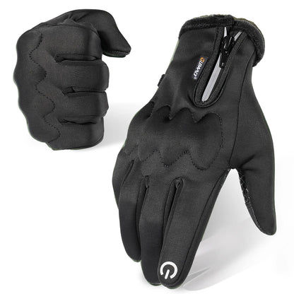Winter Motorcycle Gloves Thermal Touch Screen Windproof Anti-skid Protective Gear for Sport Motorbike Cycling Riding Skiing Bike
