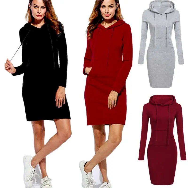 Faionable Hoodie Long Sve Dr Women&