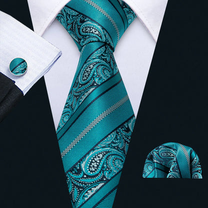 Barry.Wang Jacquard Water Duck Blue Men&
