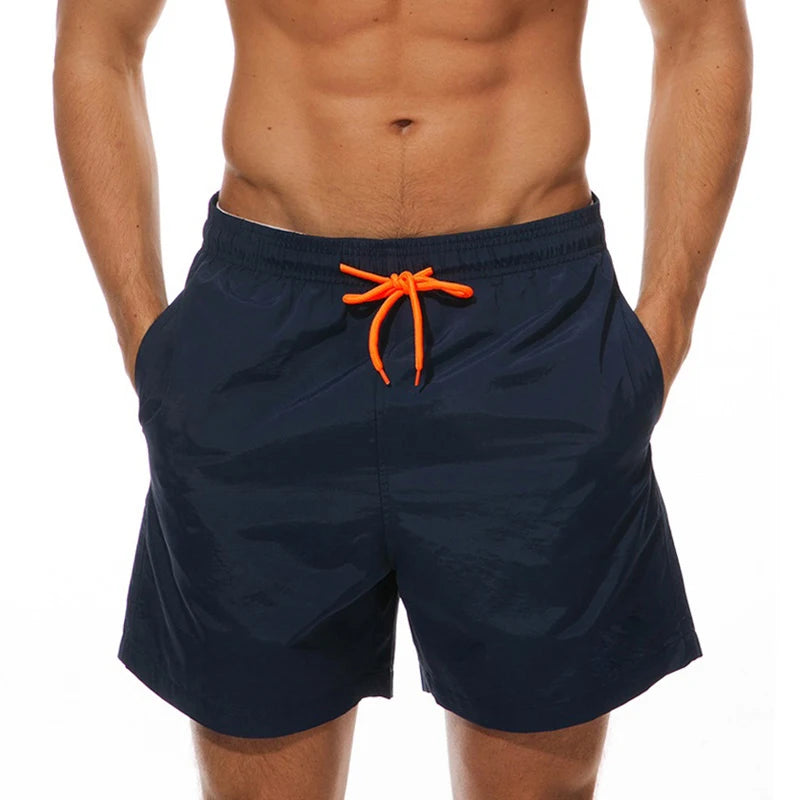 Man Swimwear Swim Shorts Trunks Summer Casual Beach Shorts Swimming Pants Swimsuits Mens Running Sports Surffing Shorts