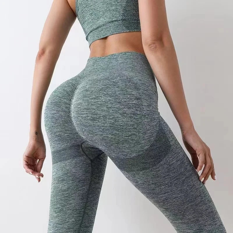 Women Seamless Workout Leggings High Waist Push Up Leggings Ladies Sexy Gym Legging Fashion Black Sports Leggings