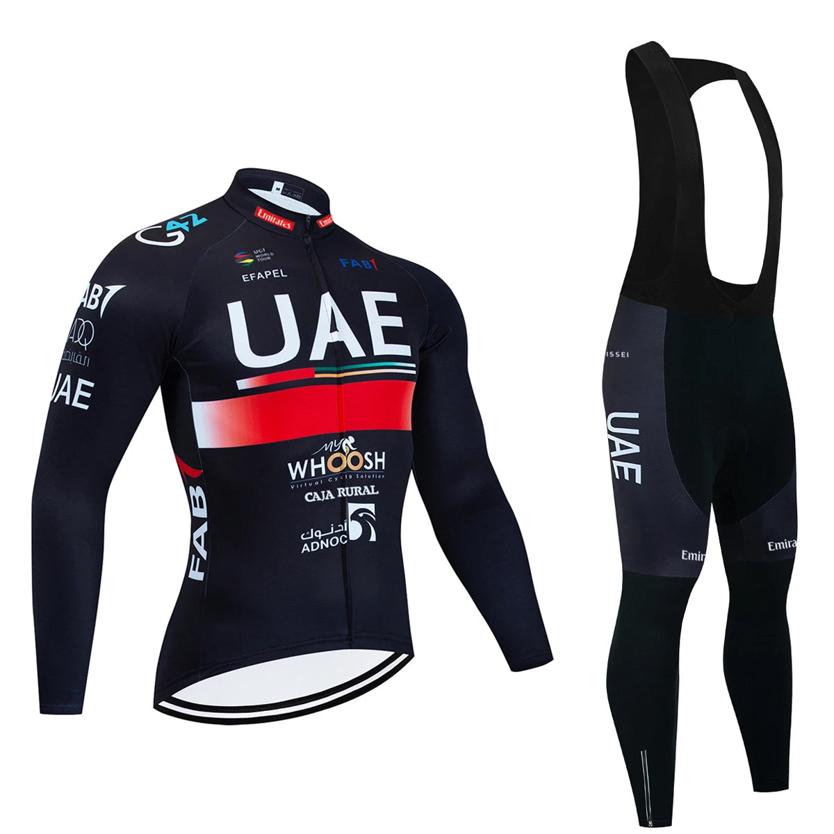 New UAE Cycling Jersey Bibs Pants Ropa Ciclismo 2027 Men Women Winter Thermal Fleece Bike Jacket Maillot Clothing