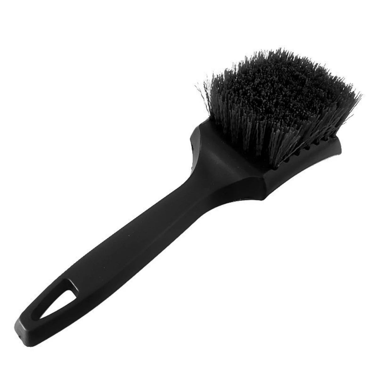Car Tire Brush Black Bristled Wheel Hub Cleaning Brush Multifunctional Wheel Hub Steel Ring Foot Pad Fabric Cleaning Brush