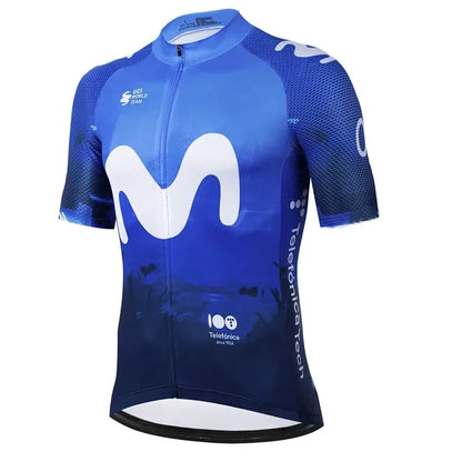 Movistar Pro Team Summer Cycling Jersey Suit Men&