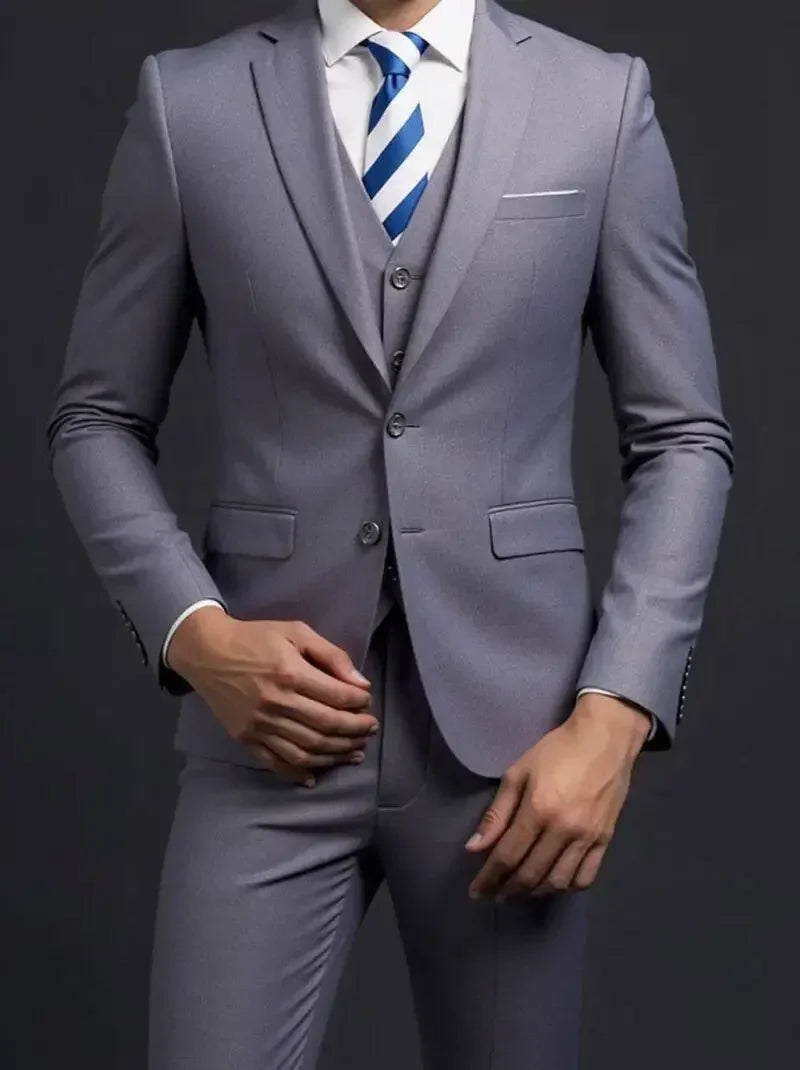 Suit (Blazer+ Vest + Trousers) Men&